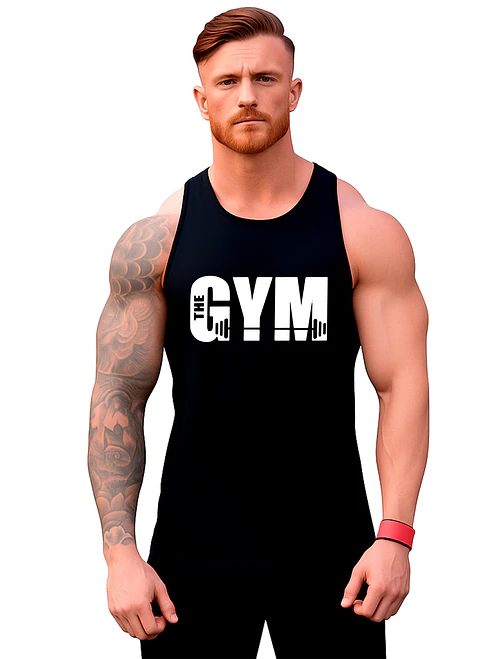 Polera Musculosa The Gym Gimnasio Fitness Grafimax 1