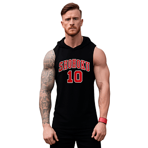 Polera Musculosa Capucha Shohoku 10 Slam Dunk Hanamichi