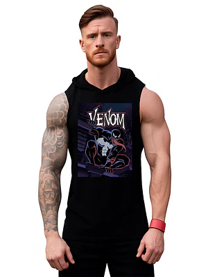 Polera Venom Capucha Musculosa Classic Serie 90S Grafimax