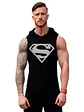 Polera Musculosa Capucha Superman Logo Gris Dc Superheroes - Miniatura 1