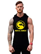 Polera Musculosa Capucha Mortal Kombat Sudadera Gym Grafimax - Miniatura 1