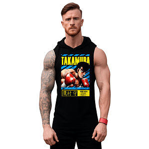 Polera Musculosa Capucha Hajime No Ippo Takamura Grafimax