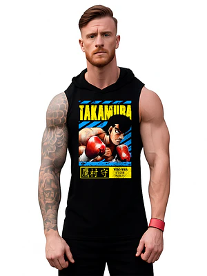 Polera Musculosa Capucha Hajime No Ippo Takamura Grafimax