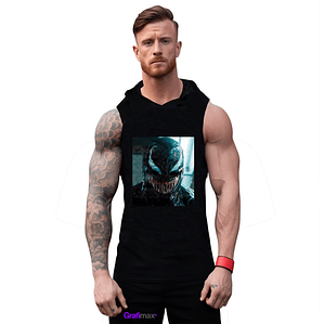 Polera Capucha Musculosa Venom Let There Be Carnage Hombre