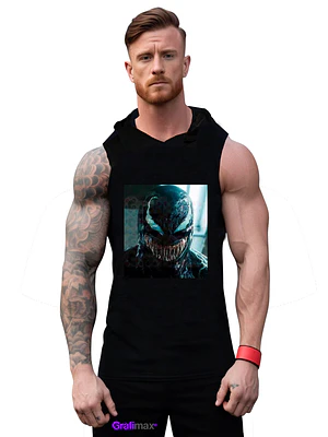 Polera Capucha Musculosa Venom Let There Be Carnage Hombre