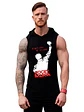 Polera Capucha Musculosa Gym Rocky It Aint Over Grafimax - Miniatura 1