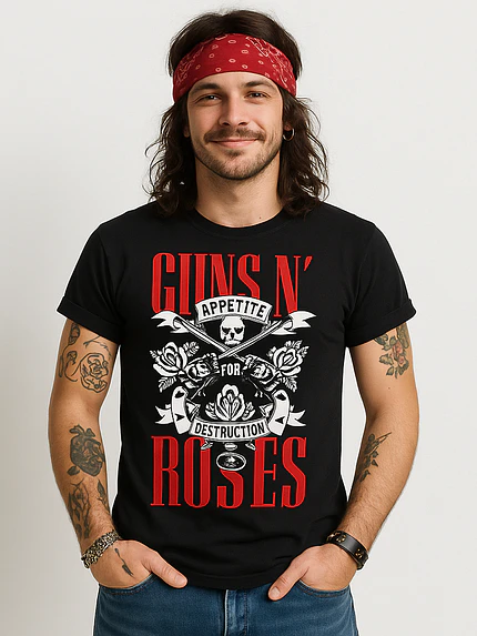 Polera Guns N' Roses Appetite For Destruction Rock - Grafimax 1
