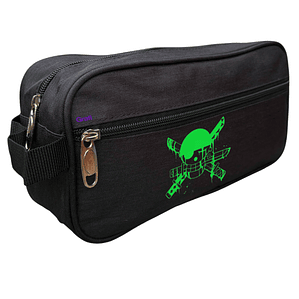 Estuche Roronoa Zoro Calavera Anime Negro - Grafimax