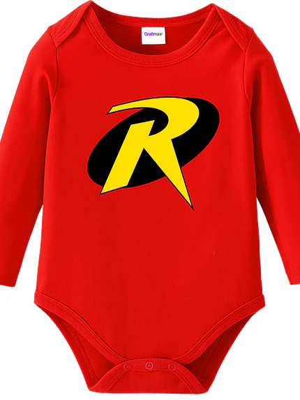 Body Pilucho Bebé Robin Batman Superhéroes Disfraz Halloween Grafimax 1