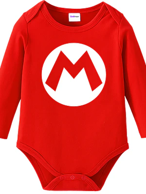Body Pilucho Bebé Mario Bros Disfraz Halloween Grafimax