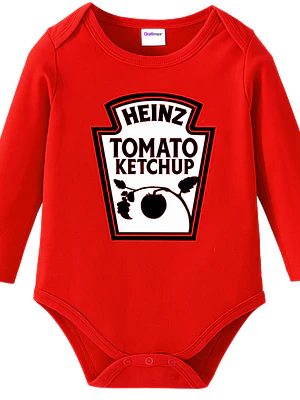 Body Pilucho Bebé Tomato Ketchup Disfraz Halloween Grafimax