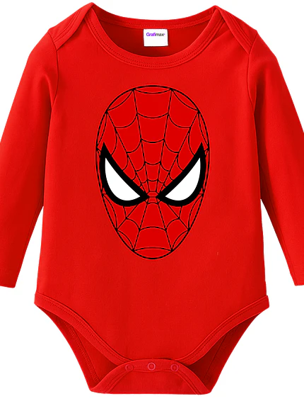 Body Pilucho Bebé Spiderman Superhéroes Disfraz Halloween Grafimax 1