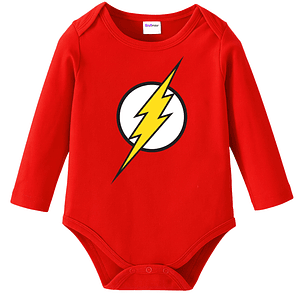 Body Pilucho Bebé Flash Superhéroes Disfraz Halloween Grafimax