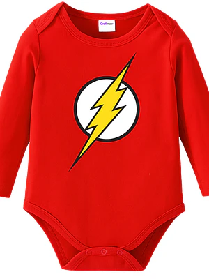 Body Pilucho Bebé Flash Superhéroes Disfraz Halloween Grafimax
