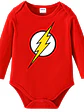 Body Pilucho Bebé Flash Superhéroes Disfraz Halloween Grafimax - Miniatura 1
