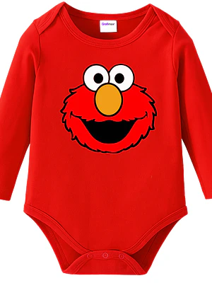 Body Pilucho Bebé Elmo Plaza Sesamo Disfraz Halloween Grafimax