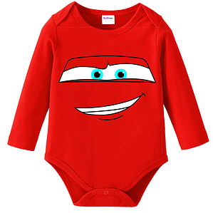 Body Pilucho Bebé Cars Rayo McQueen Disfraz Halloween Grafimax