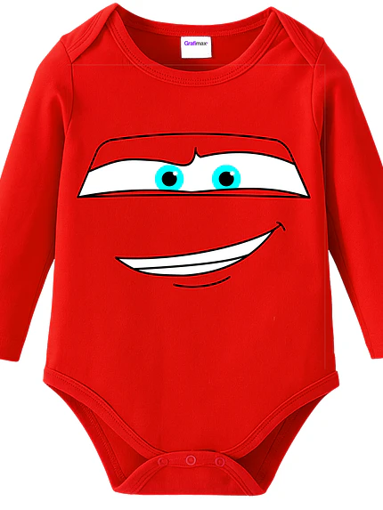 Body Pilucho Bebé Cars Rayo McQueen Disfraz Halloween Grafimax 1