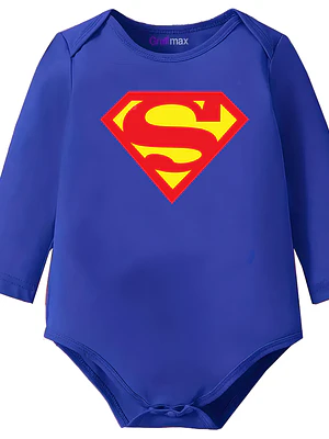Body Bebé Pilucho Superman Superhéroes Algodón - Grafimax