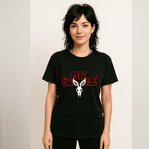 Polera Mujer Mr Bungle White Rabbit Logo Rock - Grafimax