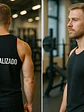 Polera Musculosa Sin Mangas Personalizada Negra 100% Algodón - Grafimax - Miniatura 2