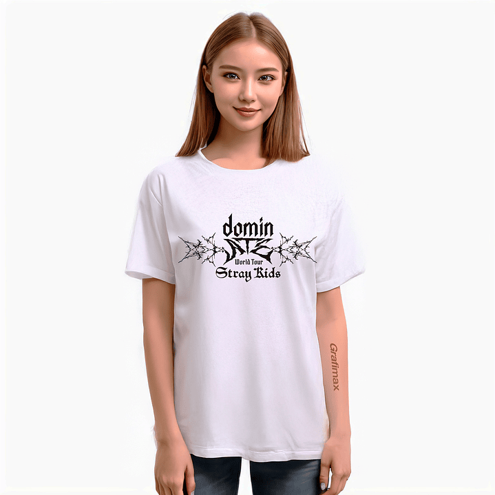 Polera Stray Kids Dominate World Tour K-Pop Música - Grafimax 1