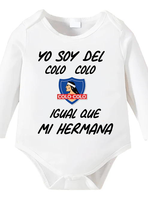 Body bebé Pilucho Soy Del Colo Colo igual que mi Hermana Grafimax- - COPIAR 1