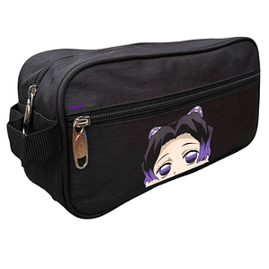 Estuche Cierre Kimetsu No Yaiba Shinobu Anime Negro Grafimax