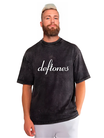 Polera Deftones Banda Efecto Jeans Desgastados Grafimax 2