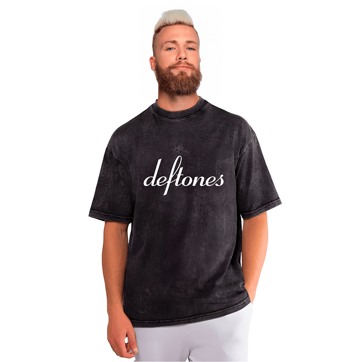 Polera Deftones Banda Efecto Jeans Desgastados Grafimax 2