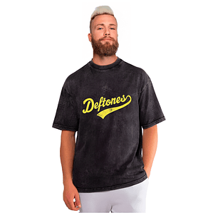 Polera Deftones Banda Efecto Jeans Desgastados Grafimax