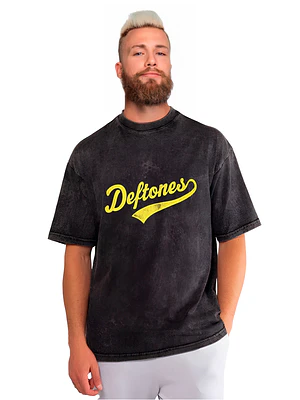 Polera Deftones Banda Efecto Jeans Desgastados Grafimax
