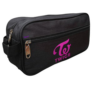 Estuche Twice Glitter K-Pop Musica Negro Grafimax
