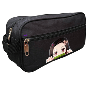 Estuche Cierre Kimetsu Nezuko Kamado Anime Negro Grafimax