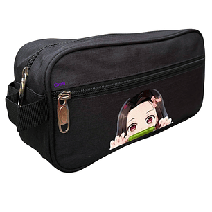 Estuche Cierre Kimetsu Nezuko Kamado Anime Negro Grafimax