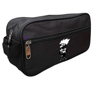 Estuche Cierre Naruto Kakashi Chibi Anime Negro Grafimax