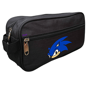 Estuche Negro Sonic The Hedgehog Escolar Colegio Grafimax