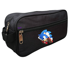 Estuche Sonic The Hedgehog Roll Videojuegos Negro Grafimax