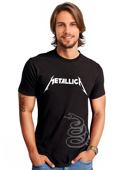 Polera Metallica Black Álbum Metal Rock Música Grafimax 1