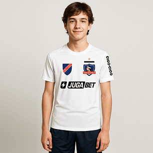 Camiseta Colo Colo Niño Fútbol Personalizada Dryfit Grafimax
