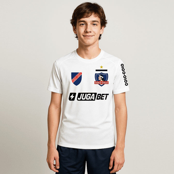 Camiseta Colo Colo Niño Fútbol Personalizada Dryfit Grafimax 1