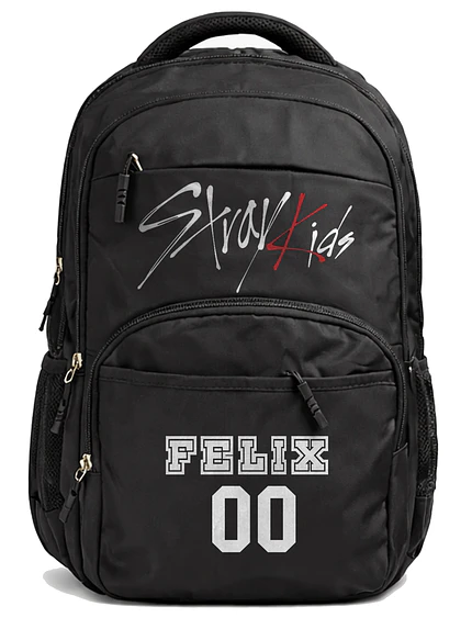 Mochila Stray Kids Urbana Escolar 30L KPop Nombres - Grafimax-  1
