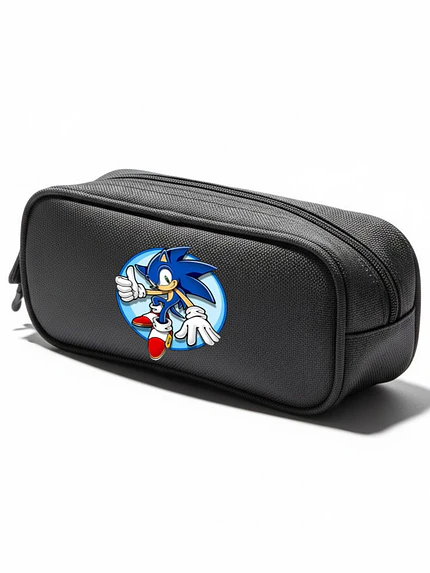 Estuche Sonic Video Juego Negro Grafimax 1