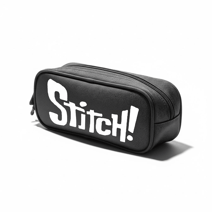 Estuche Cierre Stitch Pelí­cula Lilo Y Stitch Negro Grafimax 1