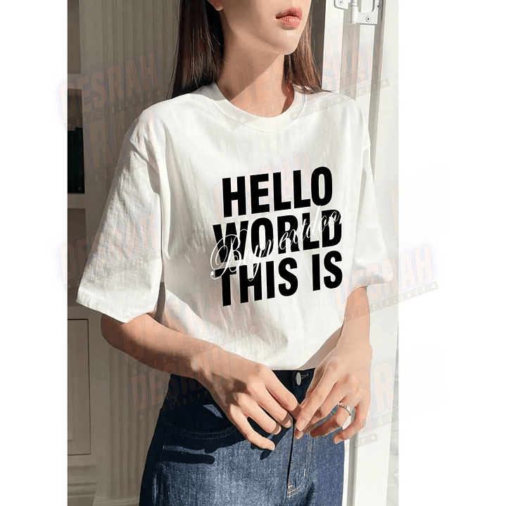 Polera Boynextdoor Hello World Kpop Oversize Grafimax 1