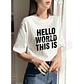 Polera Boynextdoor Hello World Kpop Oversize Grafimax - Miniatura 1