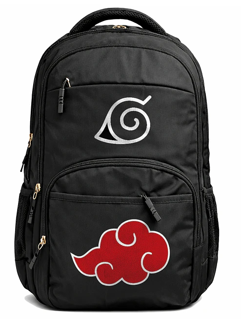 Mochila Naruto Usumaki Shippuden Konoha Negra30 LITROS  Grafimax 1