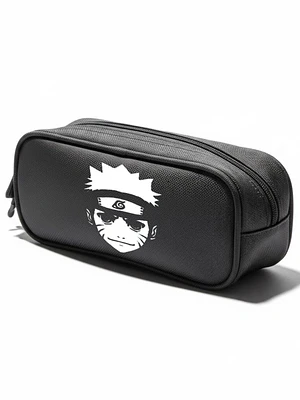 Estuche Escolar Naruto Face Negro Grafimax