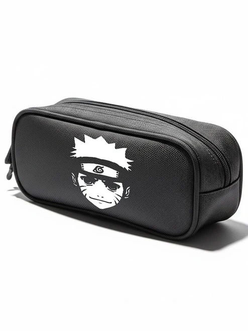 Estuche Escolar Naruto Face Negro Grafimax 1