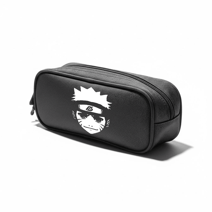 Estuche Escolar Naruto Face Negro Grafimax 1